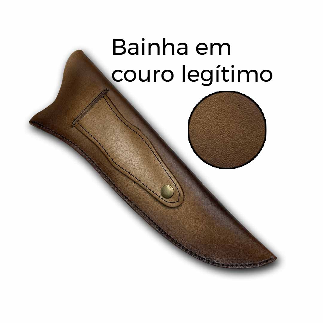 Faca Churrasco Artesanal 8" Boi Agro