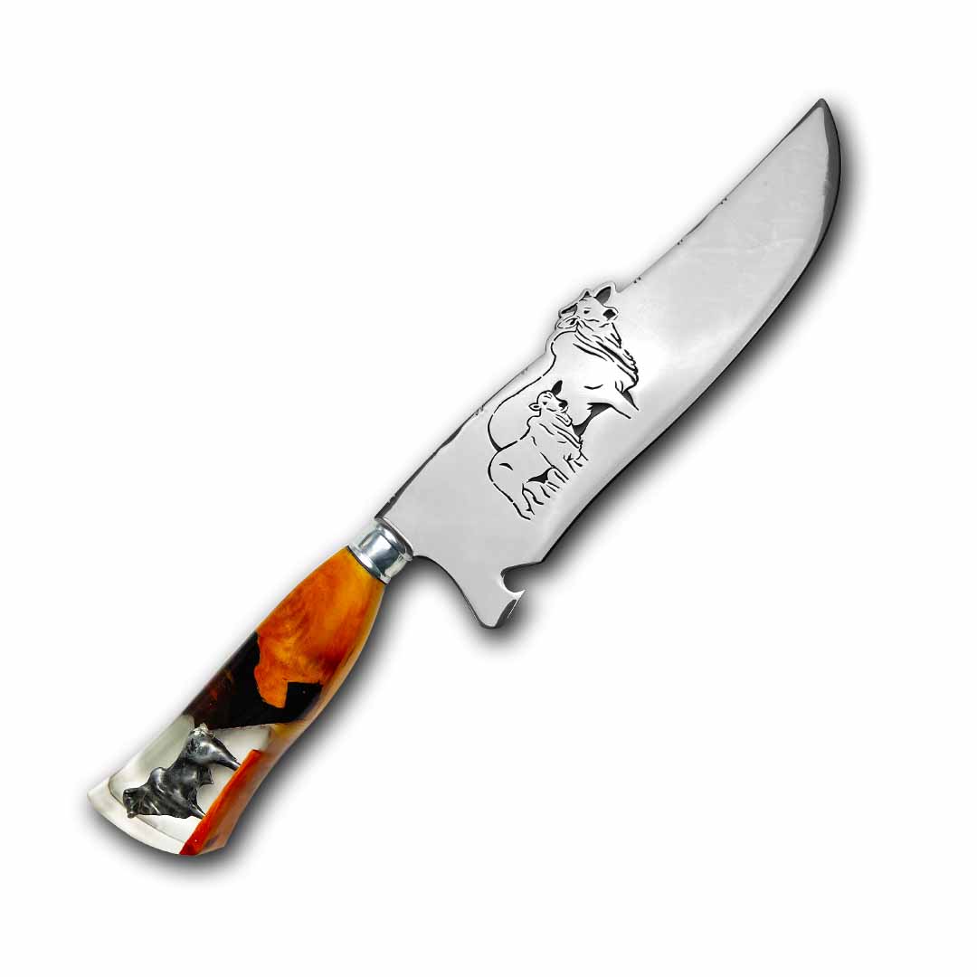 Faca Churrasco Artesanal 10" Boi