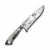 Faca Churrasco Artesanal 8" Boi Agro