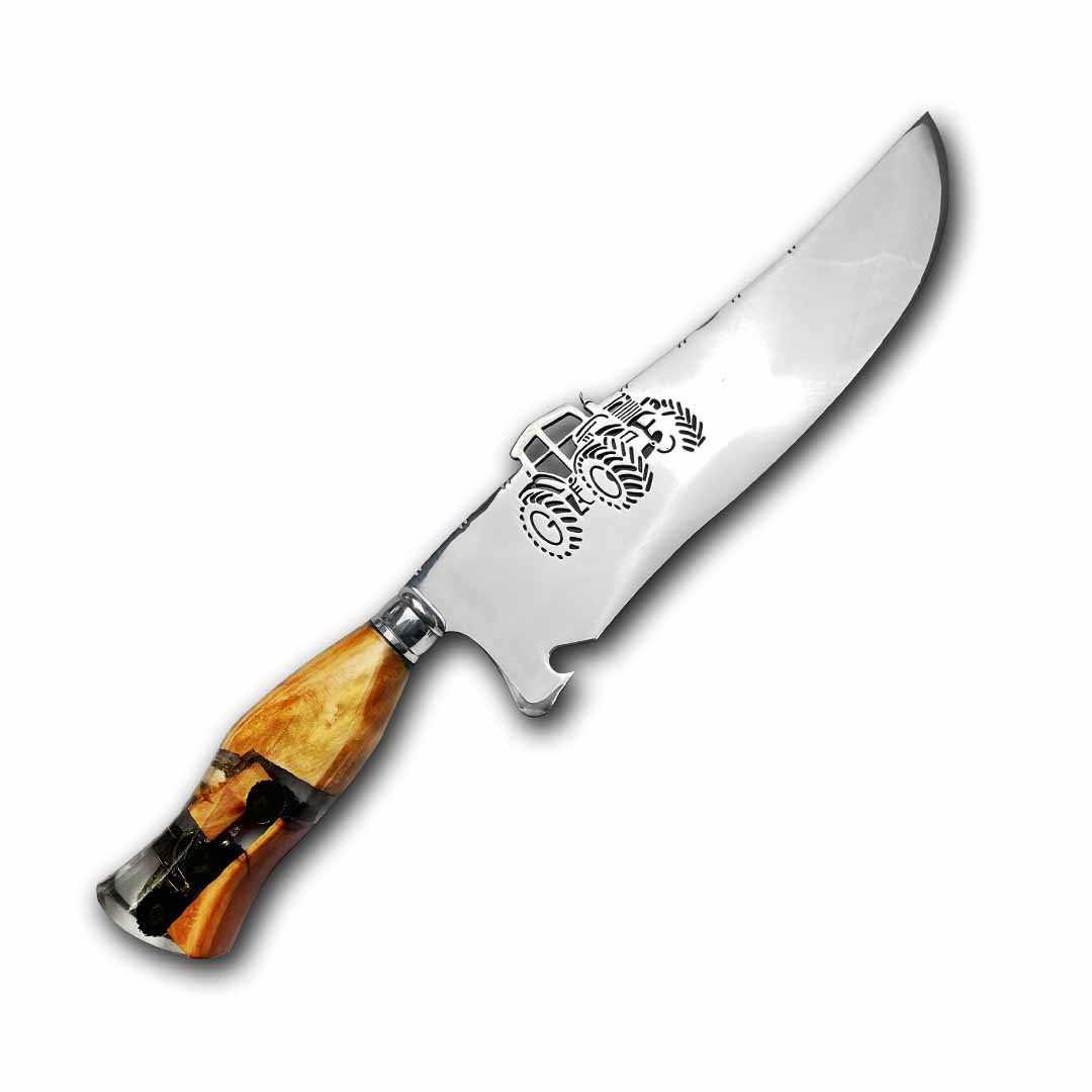 Faca Churrasco Artesanal 10" Trator
